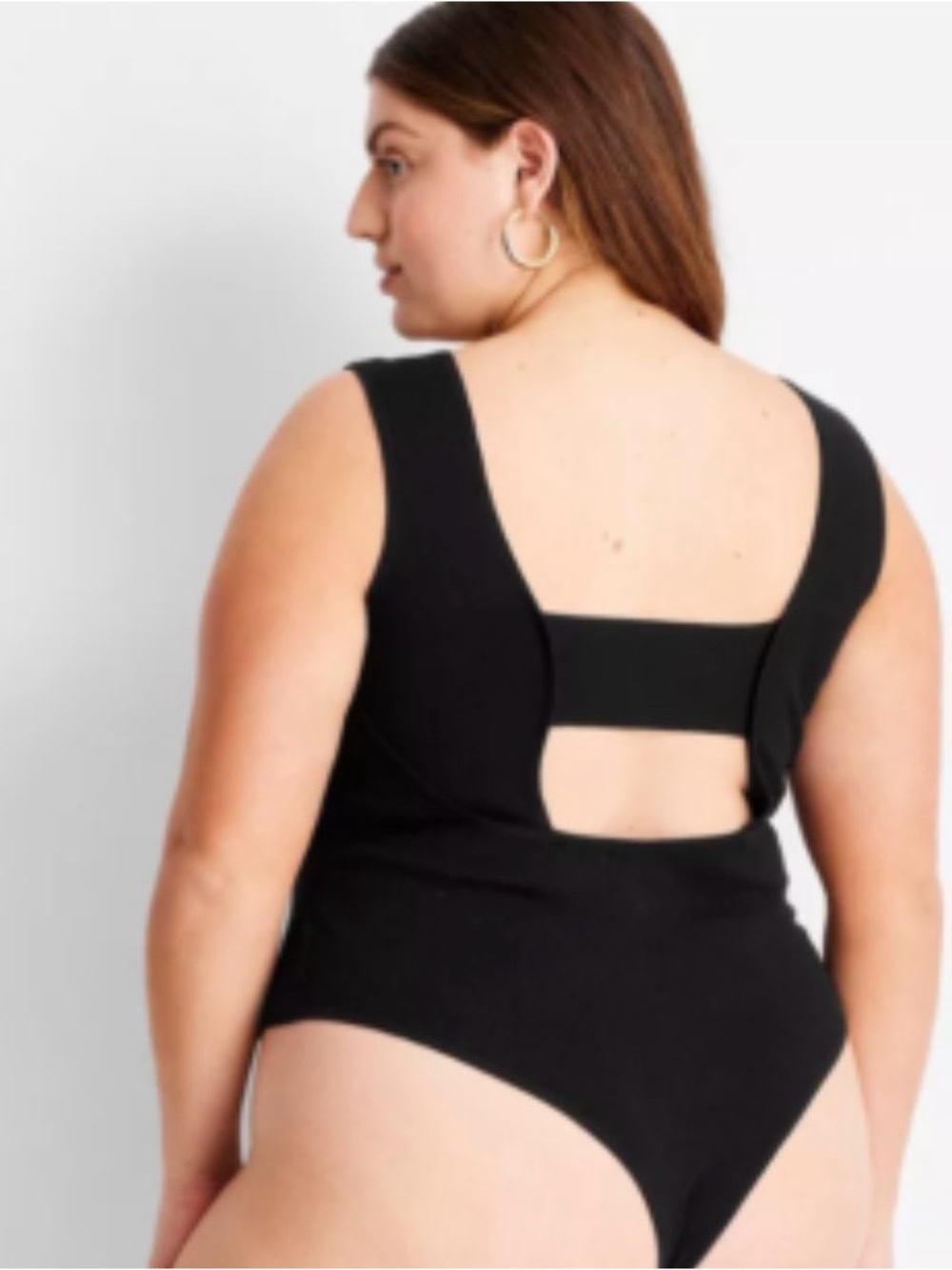 Black Knit thong Bodysuit - Future Collective